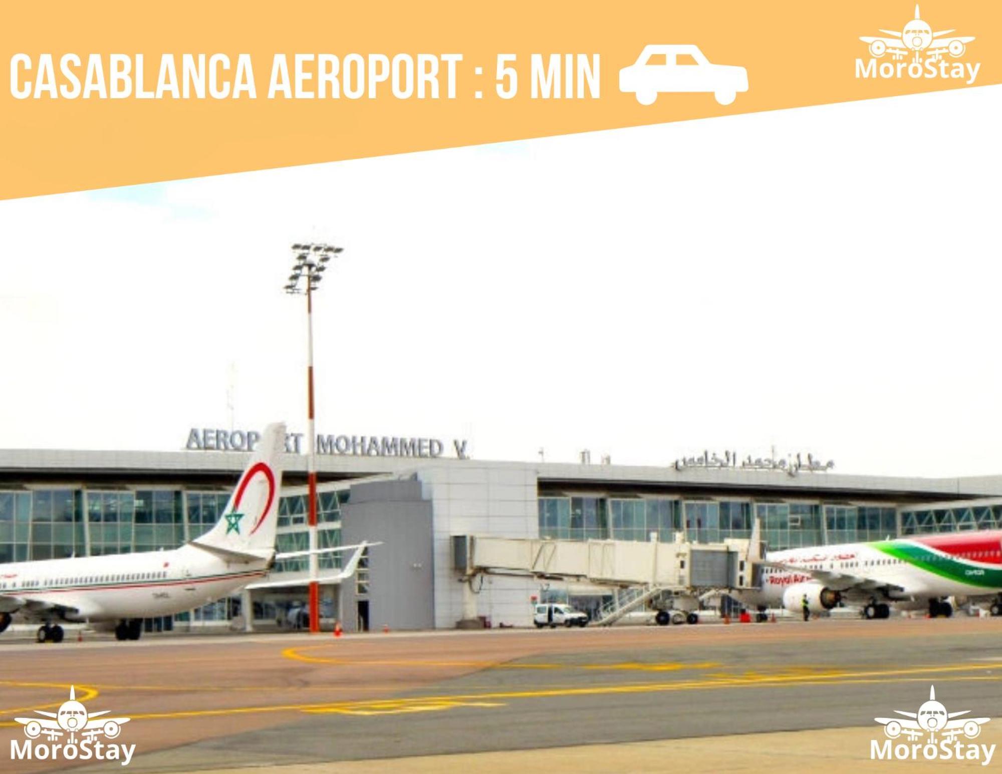 Derroua Airport Apartment Suite Casablanca Free Wifi Modern Confort Calme מראה חיצוני תמונה
